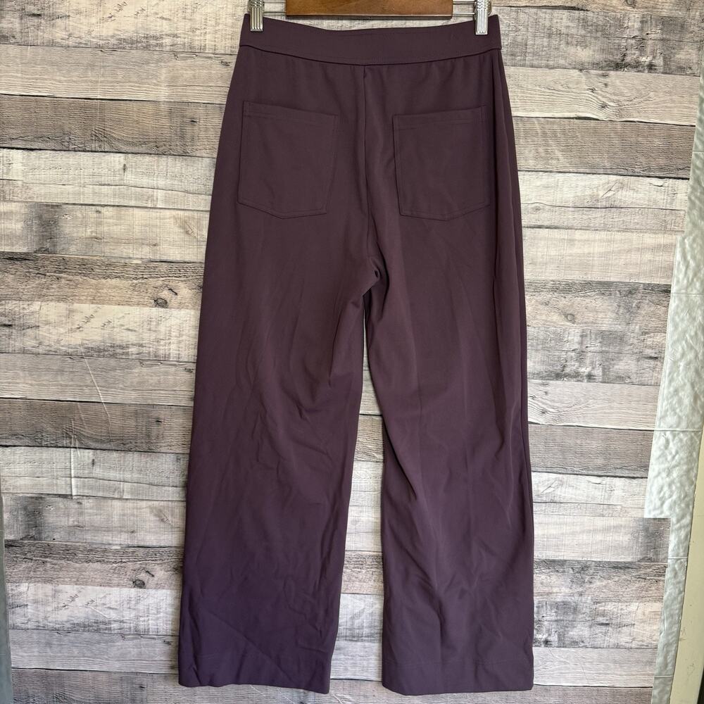 Halara DayStretch High Waisted Pockets Straight Leg Casual Pants Purple Med P - Picture 2 of 10